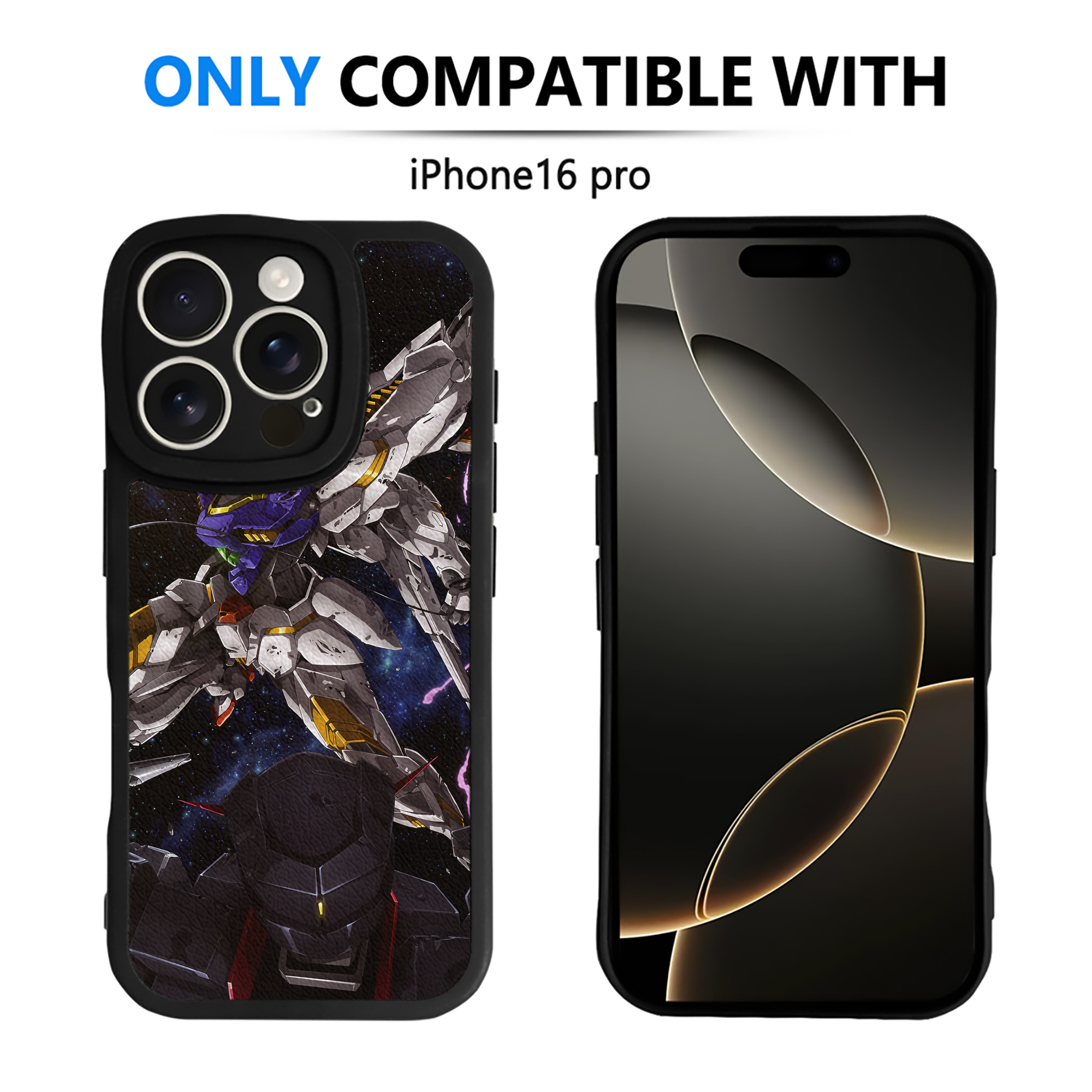 （画像用） 機動戦士ガンダム Mobile Suit Gundam 【iPhone 16シリーズ対応】シリコンスマホケース（レザー調） 材質：シリコン